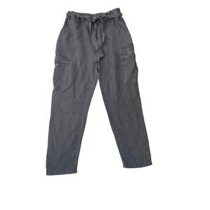 Young Fabulous & Broke Women's Charcoal Gray Cargo Pants Size M